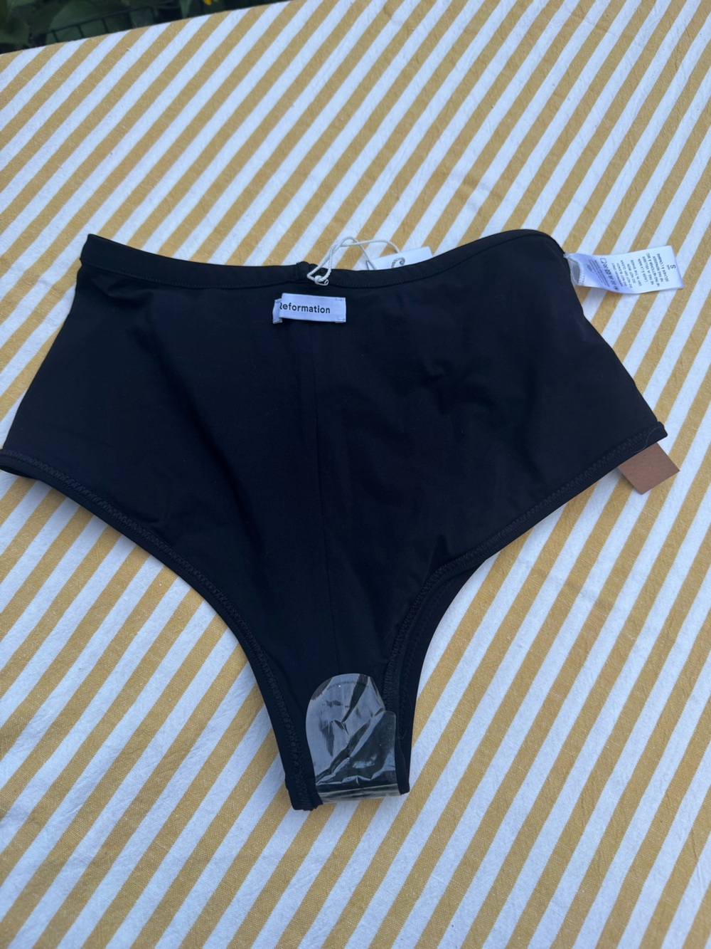 Reformation Azure Bikini Bottom Black - Size S - Picture 5 of 5
